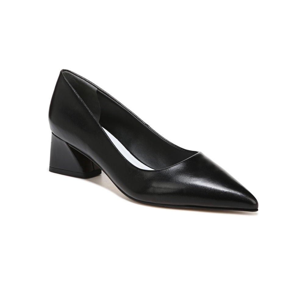 NIB Franco Sarto Racer Pumps in Black Leather